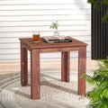 Outdoor Wooden Side Table Brown