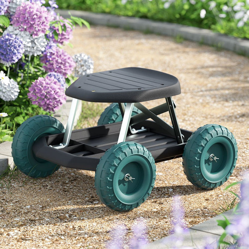 Gardeon Garden Cart Rolling Stool with Wheels Gardening Helper Seat Farm Yard - Home & Garden > Garden Tools - Rivercity House & Home Co. (ABN 18 642 972 209) - Affordable Modern Furniture Australia