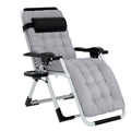 Zero Gravity Sun Lounge Chair with Removable Cushion - Foldable Design