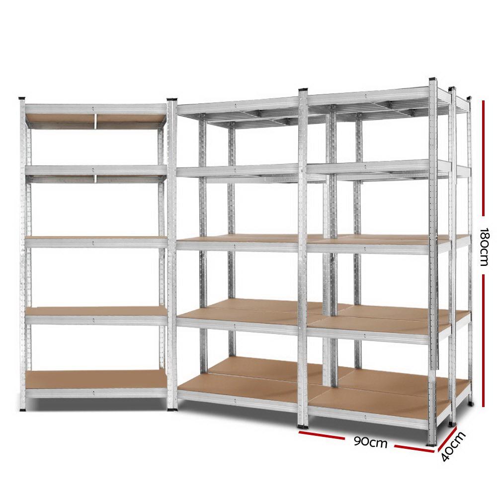 Giants 5x1.8M Warehouse Shelving Rack Racking Garage Metal Storage Shelves - Rivercity House & Home Co. (ABN 18 642 972 209) - Affordable Modern Furniture Australia