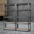 Set of 21.5M Garage Shelving Warehouse Rack Storage Racking Storage Steel