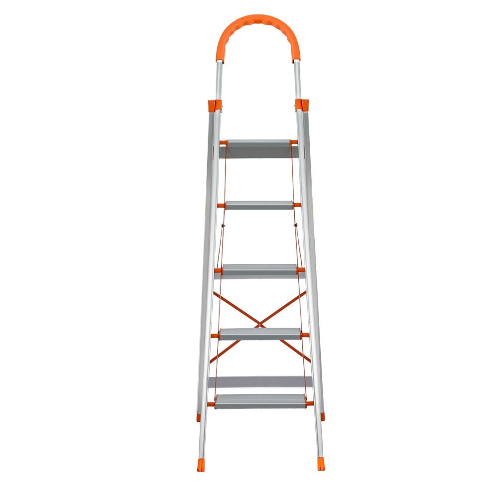 Giantz 5 Step Ladder Multi-Purpose Folding Aluminium Light Weight Non Slip Platform - Tools > Other Tools - Rivercity House & Home Co. (ABN 18 642 972 209) - Affordable Modern Furniture Australia