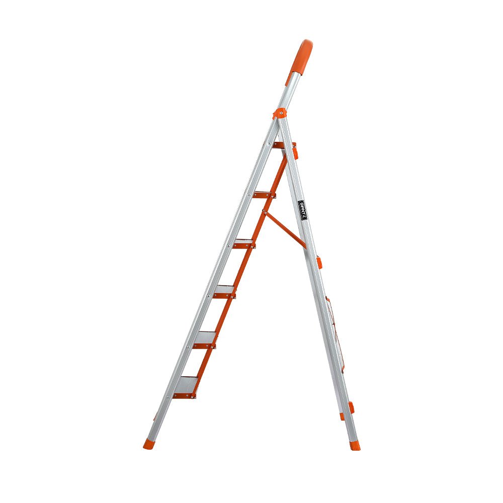 Giantz 6 Step Ladder Multi-Purpose Folding Aluminium Light Weight Non Slip Platform - Tools > Other Tools - Rivercity House & Home Co. (ABN 18 642 972 209) - Affordable Modern Furniture Australia