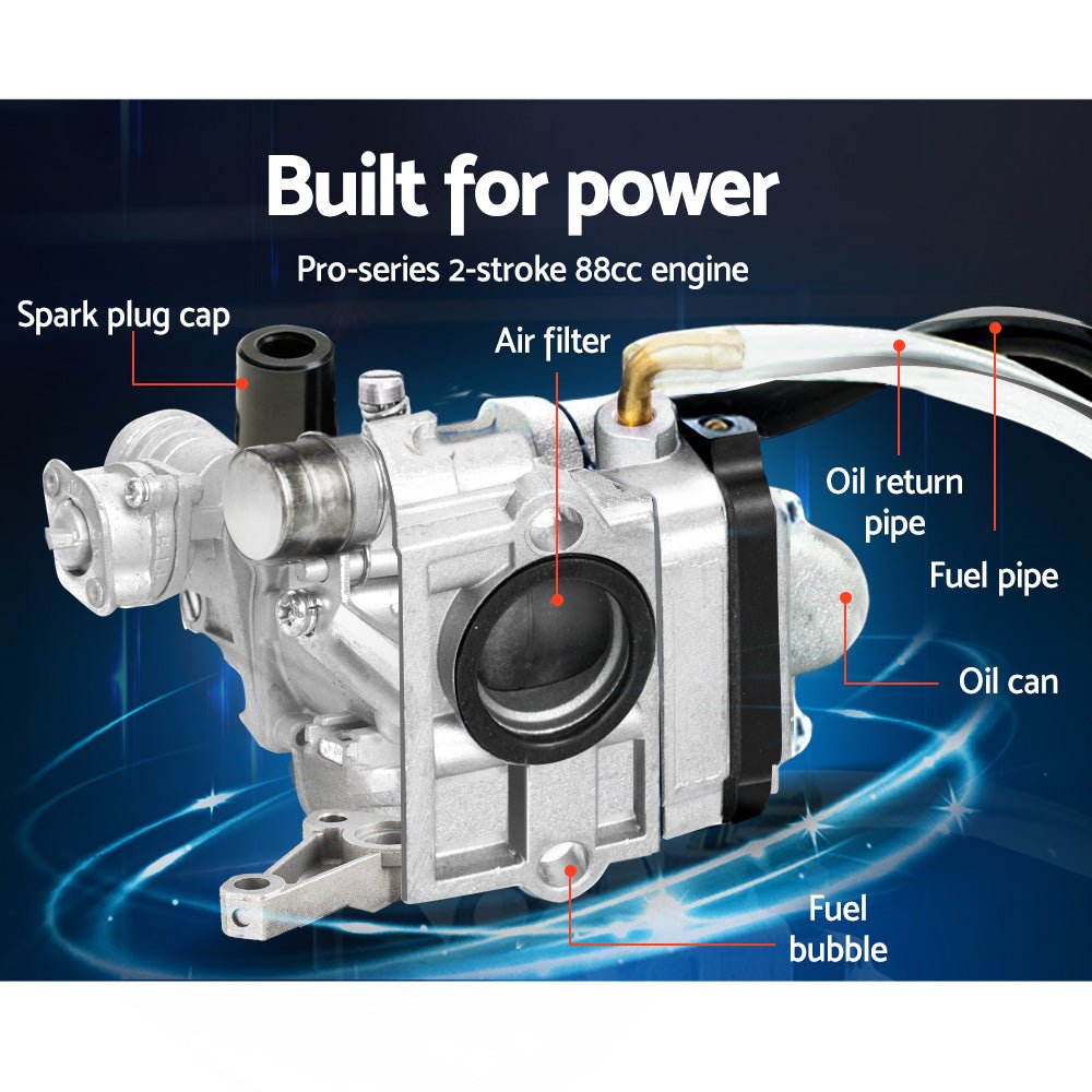 Giantz 88CC Tiller Rototiller Garden Cultivator 4 Blades Soil Power Rotary Hoe - Home & Garden > Garden Tools - Rivercity House & Home Co. (ABN 18 642 972 209) - Affordable Modern Furniture Australia