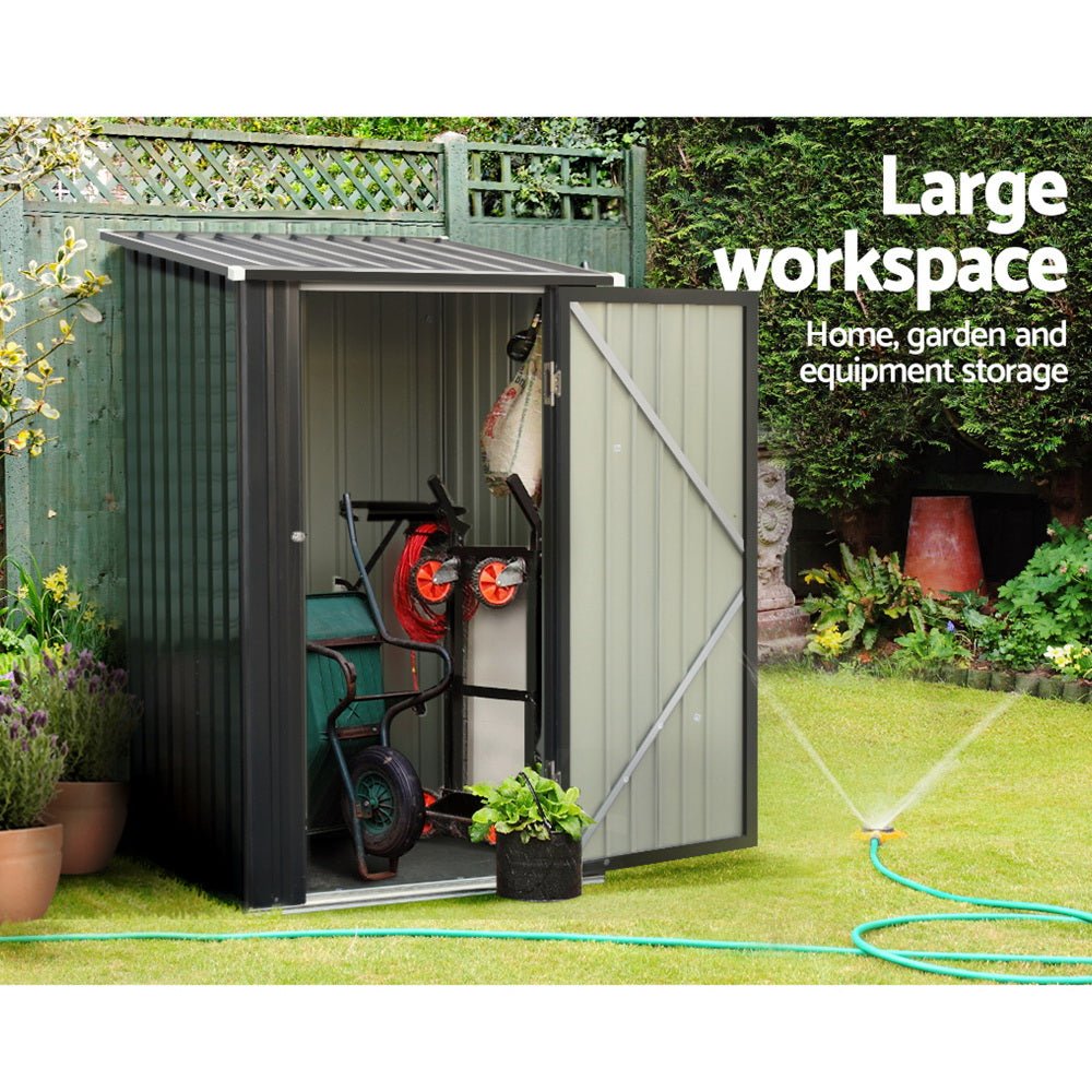 Giantz Garden Shed 0.99x1.04M Sheds Outdoor Tool Storage Workshop House Steel - Home & Garden > Storage - Rivercity House & Home Co. (ABN 18 642 972 209) - Affordable Modern Furniture Australia
