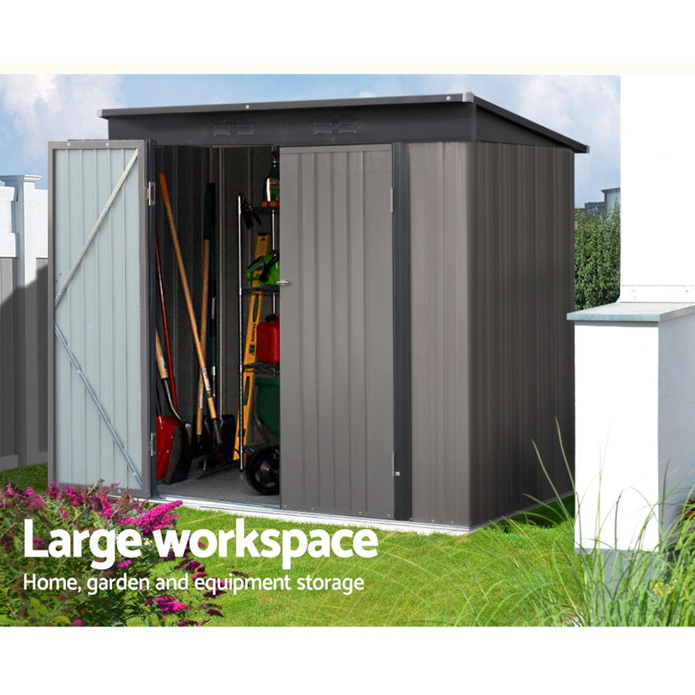Giantz Garden Shed 1.95x1.31M Sheds Outdoor Storage Steel Workshop House Tool Double Door - Home & Garden > Storage - Rivercity House & Home Co. (ABN 18 642 972 209) - Affordable Modern Furniture Australia