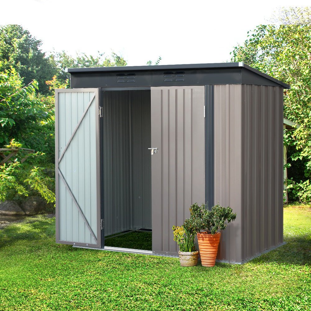 Giantz Garden Shed 1.95x1.31M Sheds Outdoor Storage Steel Workshop House Tool Double Door - Home & Garden > Storage - Rivercity House & Home Co. (ABN 18 642 972 209) - Affordable Modern Furniture Australia