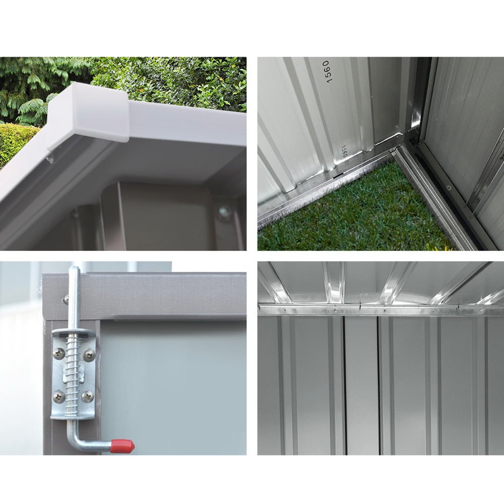 Giantz Garden Shed 1.95x1.31M Sheds Outdoor Storage Steel Workshop House Tool Double Door - Home & Garden > Storage - Rivercity House & Home Co. (ABN 18 642 972 209) - Affordable Modern Furniture Australia