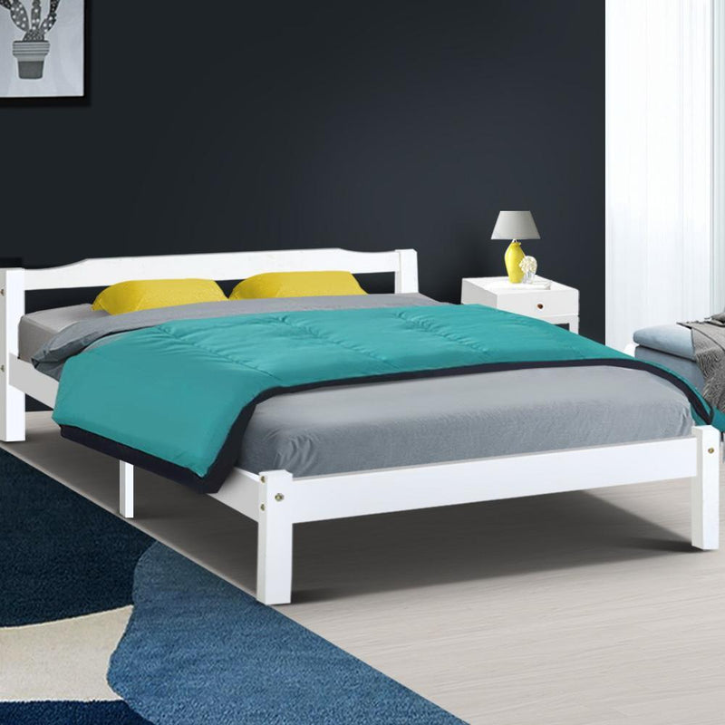 Gibson Wooden Queen Bed Frame White - Furniture > Bedroom - Rivercity House And Home Co.