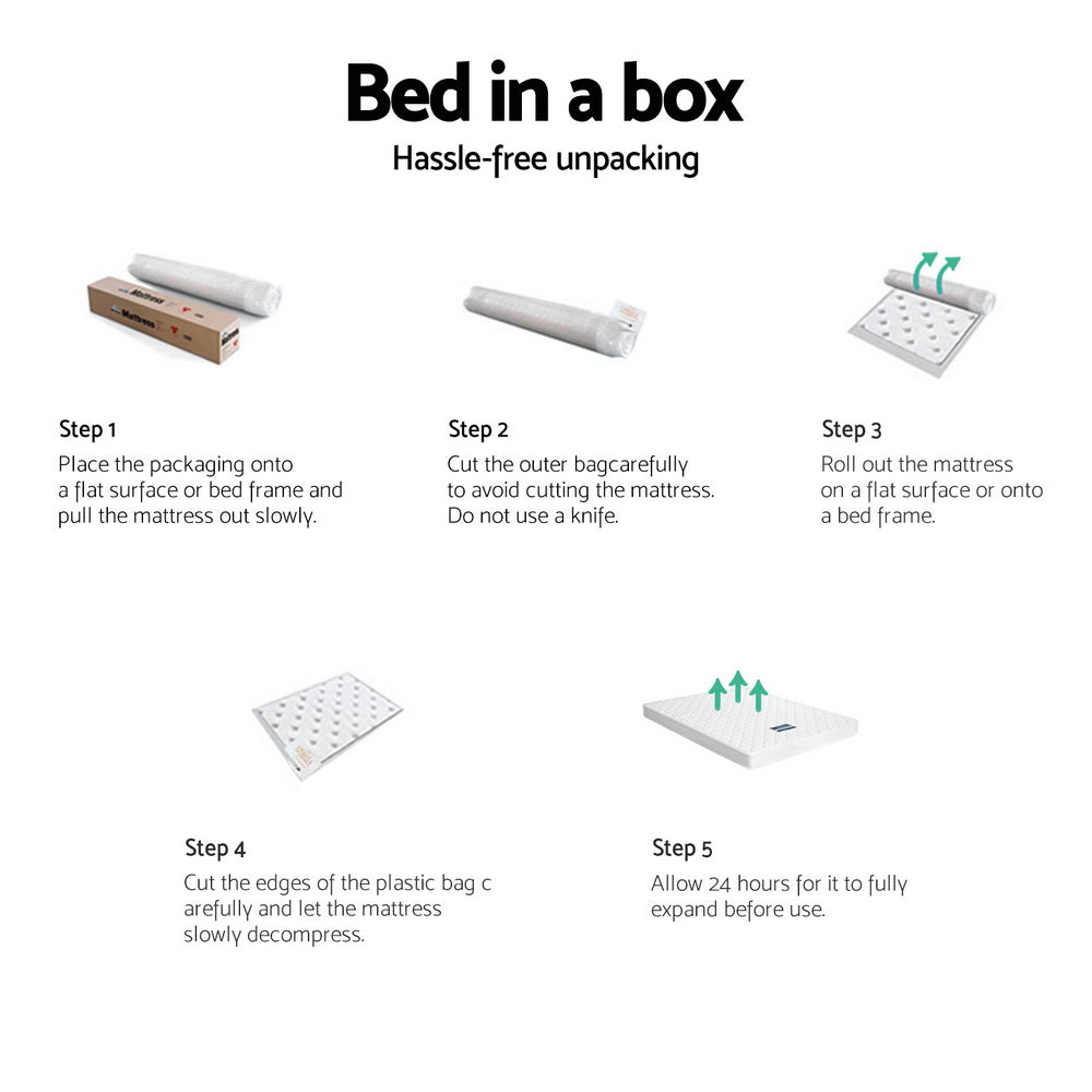 Arina Series Tight Top Mattress 13cm Thick - Double - Furniture > Mattresses - Rivercity House & Home Co. (ABN 18 642 972 209) - Affordable Modern Furniture Australia