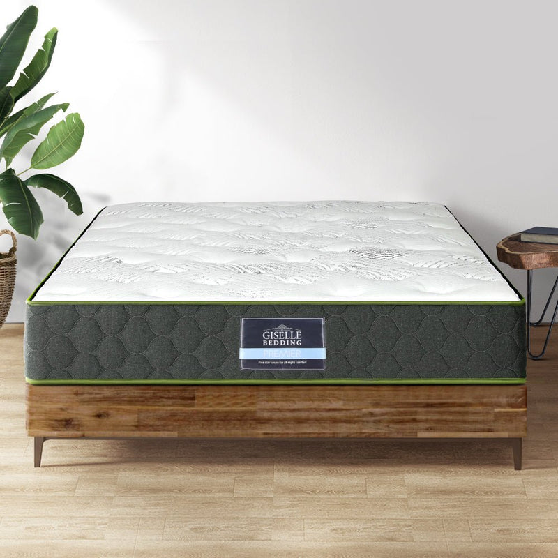 Beryl Series Green Tea Infused Mattress 25cm Thick - Double - Furniture > Mattresses - Rivercity House & Home Co. (ABN 18 642 972 209) - Affordable Modern Furniture Australia