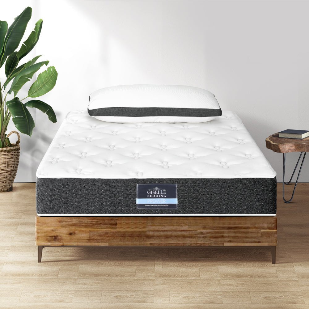 Aura Series Medium Soft Mattress With Bonus Pillow - Single - Furniture > Mattresses - Rivercity House & Home Co. (ABN 18 642 972 209) - Affordable Modern Furniture Australia