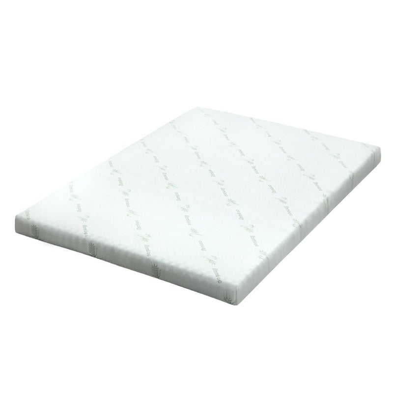 Giselle Bedding Memory Foam Mattress Topper Cool Gel Bed Mat Bamboo 10cm Single - Furniture > Mattresses - Rivercity House & Home Co. (ABN 18 642 972 209)