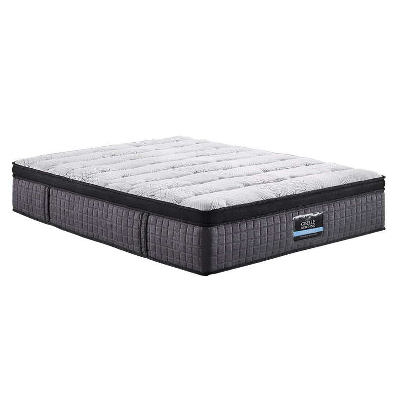 Giselle QUEEN Bed Mattress 9 Zone Pocket Spring Latex Foam Medium Firm 34cm - Furniture > Mattresses - Rivercity House & Home Co. (ABN 18 642 972 209)