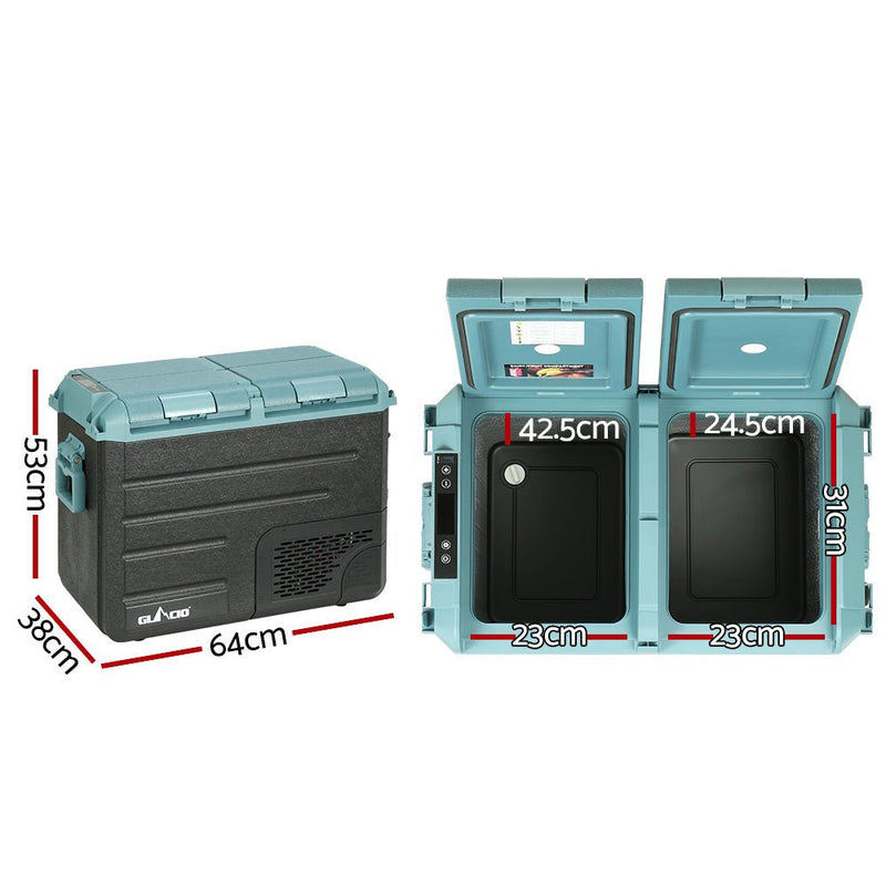 Glacio 50L Portable Fridge Freezer Fridges Cooler Camping 12V/24V/240V Caravan - Appliances > Fridges - Rivercity House & Home Co. (ABN 18 642 972 209) - Affordable Modern Furniture Australia