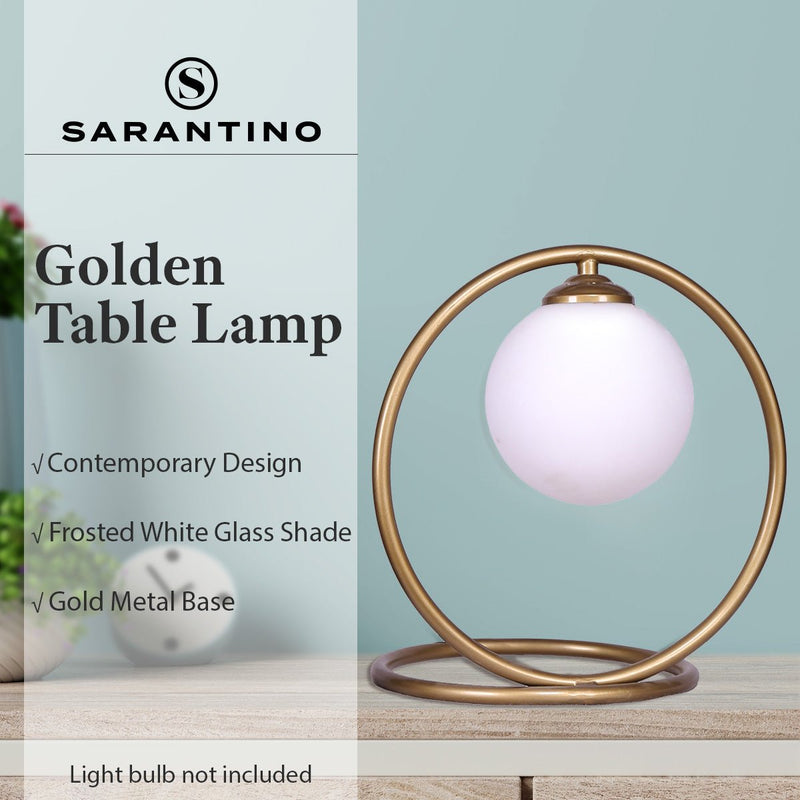 Gold Metal Table Lamp - Home & Garden > Lighting - Rivercity House & Home Co. (ABN 18 642 972 209) - Affordable Modern Furniture Australia