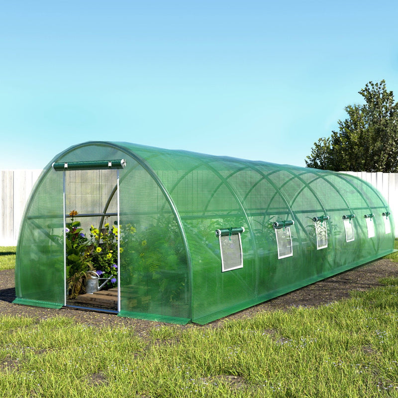 Greenfingers Greenhouse Walk in Green House Tunnel Plant Garden Shed Dome 9x3x2M - Home & Garden > Green Houses - Rivercity House & Home Co. (ABN 18 642 972 209)