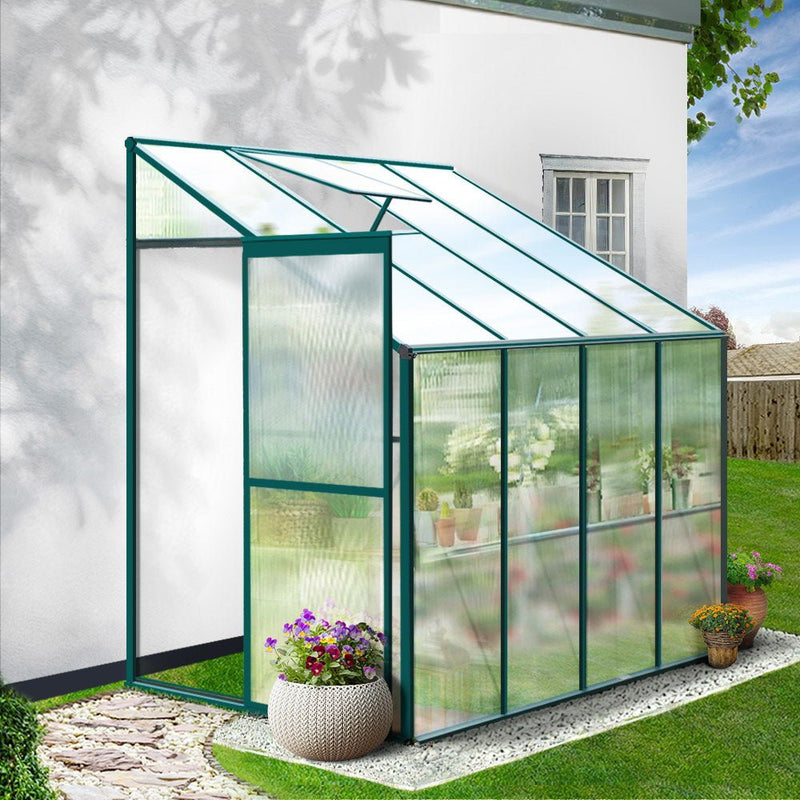 Greenhouse Aluminium Green House Garden Polycarbonate 2.52x1.27M - Home & Garden > Green Houses - Rivercity House & Home Co. (ABN 18 642 972 209) - Affordable Modern Furniture Australia