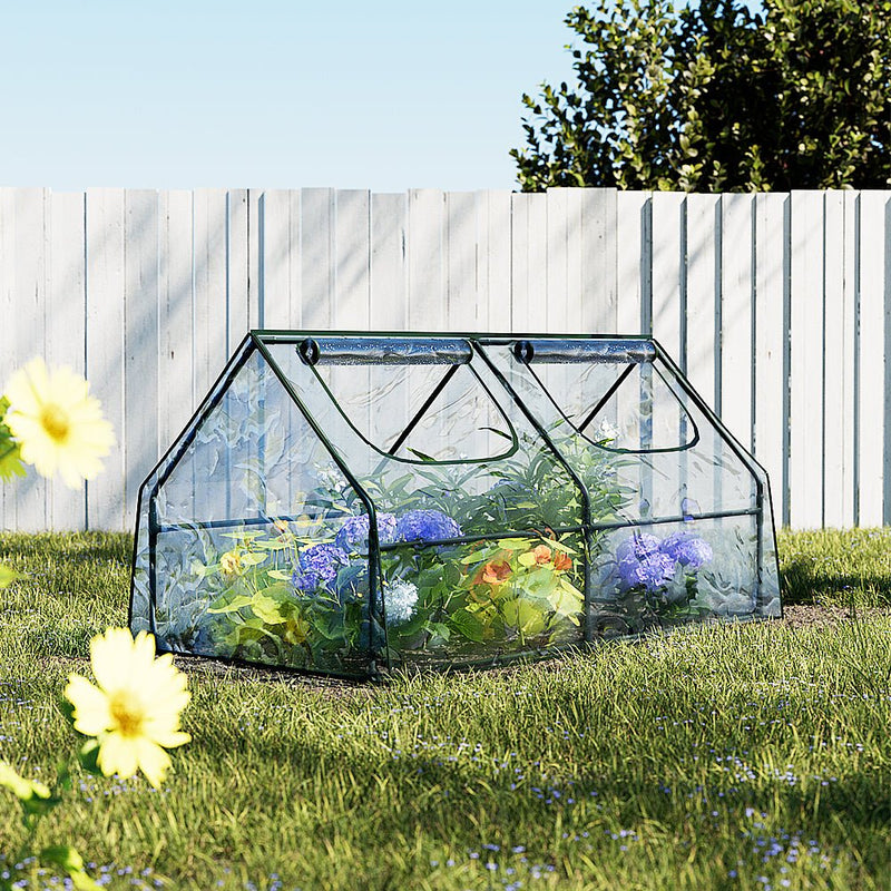 Greenhouse Flower Garden Shed Frame Tunnel Green House 180x90x90cm - Home & Garden > Green Houses - Rivercity House & Home Co. (ABN 18 642 972 209) - Affordable Modern Furniture Australia