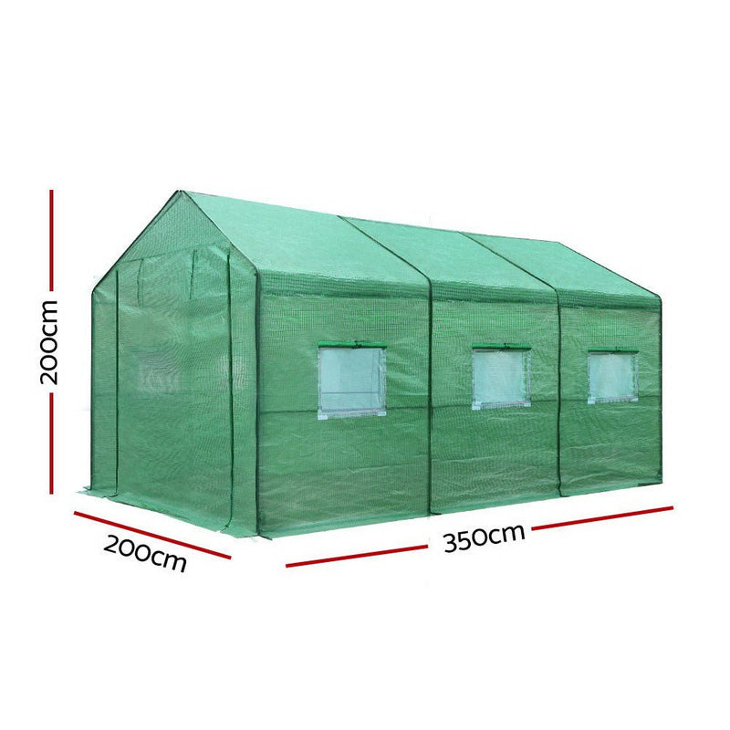 Greenhouse Garden Shed Green House 3.5X2X2M Greenhouses Storage Lawn - Home & Garden > Green Houses - Rivercity House & Home Co. (ABN 18 642 972 209) - Affordable Modern Furniture Australia