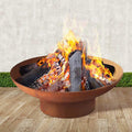 Fire Pit Charcoal Vintage Campfire Burner Rust Outdoor Steel Bowl 70CM