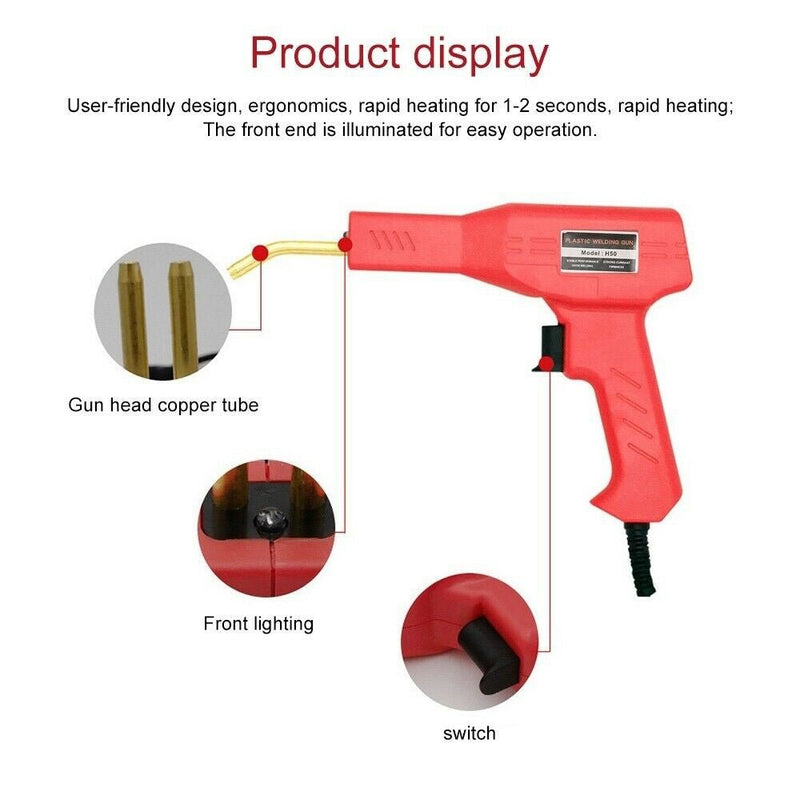 Handy Plastic Welder Garage Repair Welding Tool Kit Hot Staplers Bumper Machine - Home & Garden > Garden Tools - Rivercity House & Home Co. (ABN 18 642 972 209) - Affordable Modern Furniture Australia