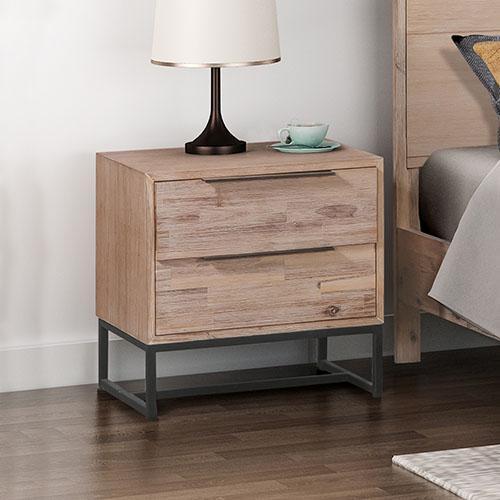 Hannah Bedside Table - Rivercity House & Home Co. (ABN 18 642 972 209) - Affordable Modern Furniture Australia