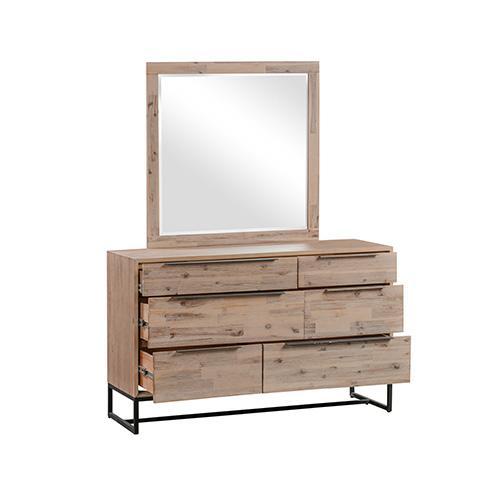 Hannah Dresser With Mirror - Rivercity House & Home Co. (ABN 18 642 972 209) - Affordable Modern Furniture Australia