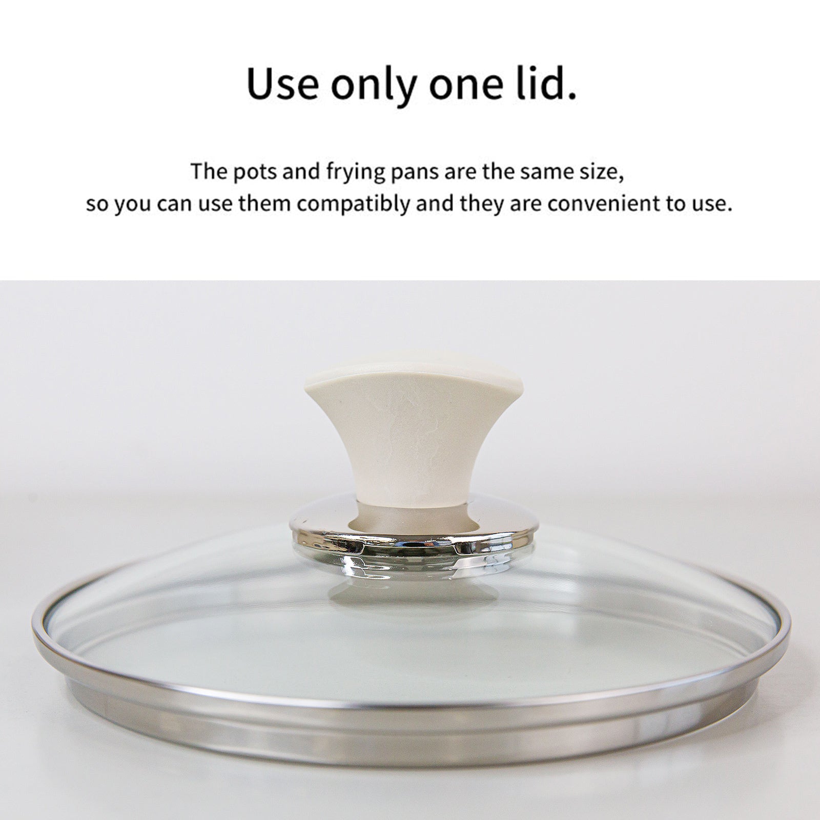 Happy Lambs 16cm Ivory Sauce Pot Frying Pan w/ a Lid Set Non-Stick Stone Induction IH Frypan - Home & Garden > Kitchenware - Rivercity House & Home Co. (ABN 18 642 972 209) - Affordable Modern Furniture Australia