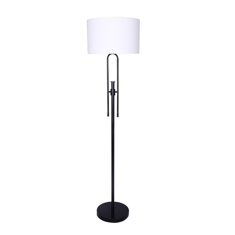 Height-Adjustable Metal Floor Lamp Matte Black - Home & Garden > Lighting - Rivercity House & Home Co. (ABN 18 642 972 209) - Affordable Modern Furniture Australia