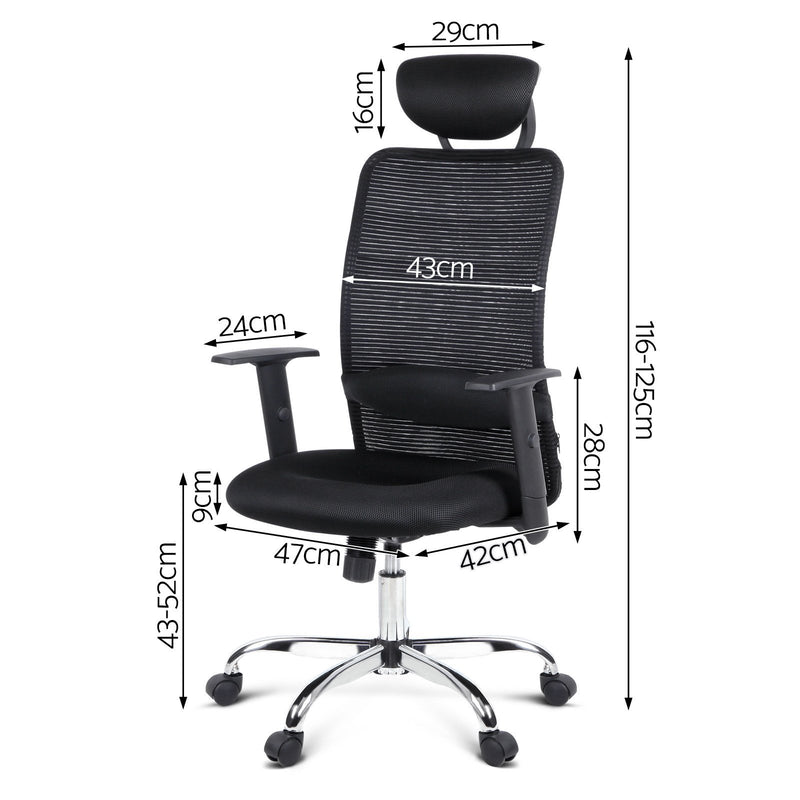 high-back-cool-mesh-office-chair-black - Furniture - Rivercity House & Home Co. (ABN 18 642 972 209) - Affordable Modern Furniture Australia