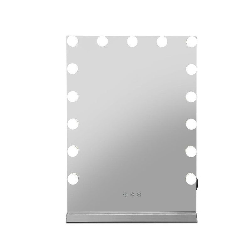 Hollywood Makeup Mirror With Light 15 LED Bulbs Lighted Frameless - Rivercity House & Home Co. (ABN 18 642 972 209) - Affordable Modern Furniture Australia