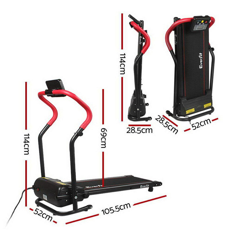 Home Electric Treadmill - Red - Sports & Fitness > Fitness Accessories - Rivercity House & Home Co. (ABN 18 642 972 209) - Affordable Modern Furniture Australia