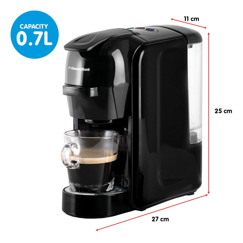 Homemaid 3-in-1 Cm511hm Coffee Multi Capsule Pod Machine - Appliances > Kitchen Appliances - Rivercity House & Home Co. (ABN 18 642 972 209) - Affordable Modern Furniture Australia