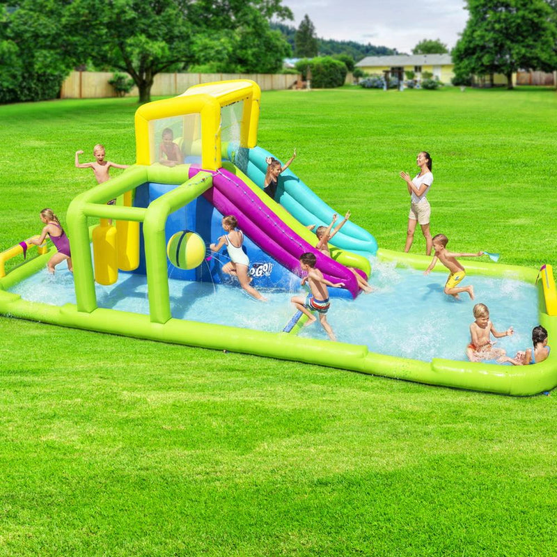 Inflatable Water Pack Pool Slide Castle Playground H2OGO Splash Course - Home & Garden > Pool & Accessories - Rivercity House And Home Co.