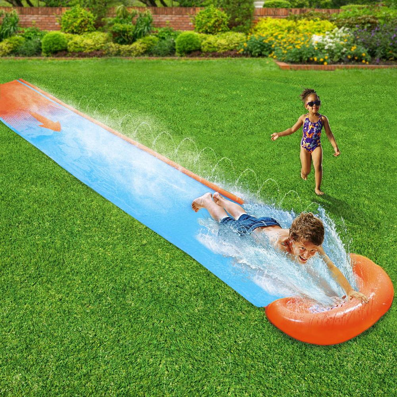 Inflatable Water Slip And Slide Single Kids Splash Toy Outdoor 4.88M - Home & Garden > Pool & Accessories - Rivercity House And Home Co.