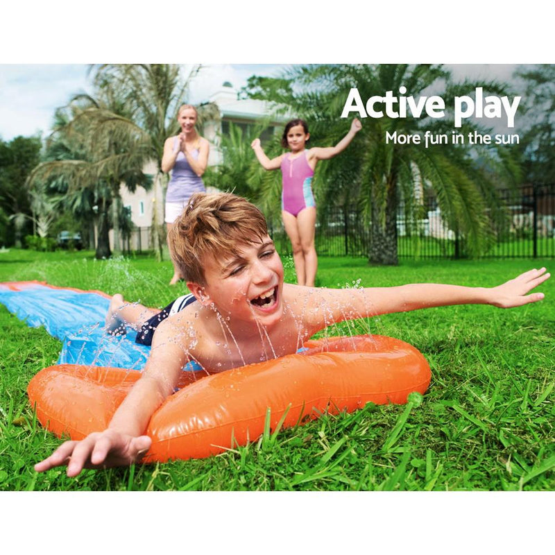 Inflatable Water Slip And Slide Single Kids Splash Toy Outdoor 4.88M - Home & Garden > Pool & Accessories - Rivercity House & Home Co. (ABN 18 642 972 209) - Affordable Modern Furniture Australia