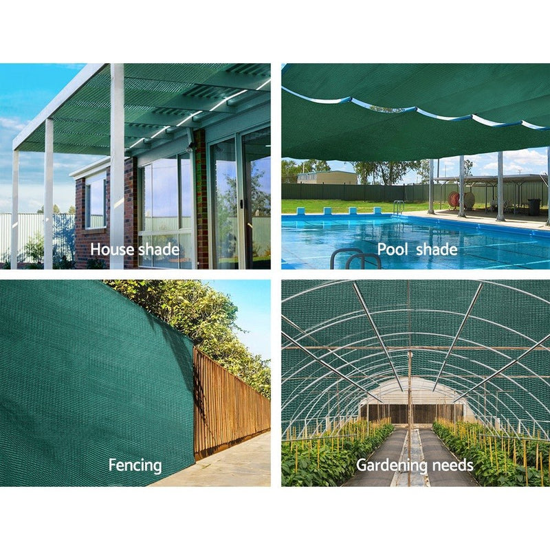 50%UV Shade Cloth Shadecloth Sail Garden Mesh Roll Outdoor 3.66x10m GR - Home & Garden > Shading - Rivercity House & Home Co. (ABN 18 642 972 209) - Affordable Modern Furniture Australia