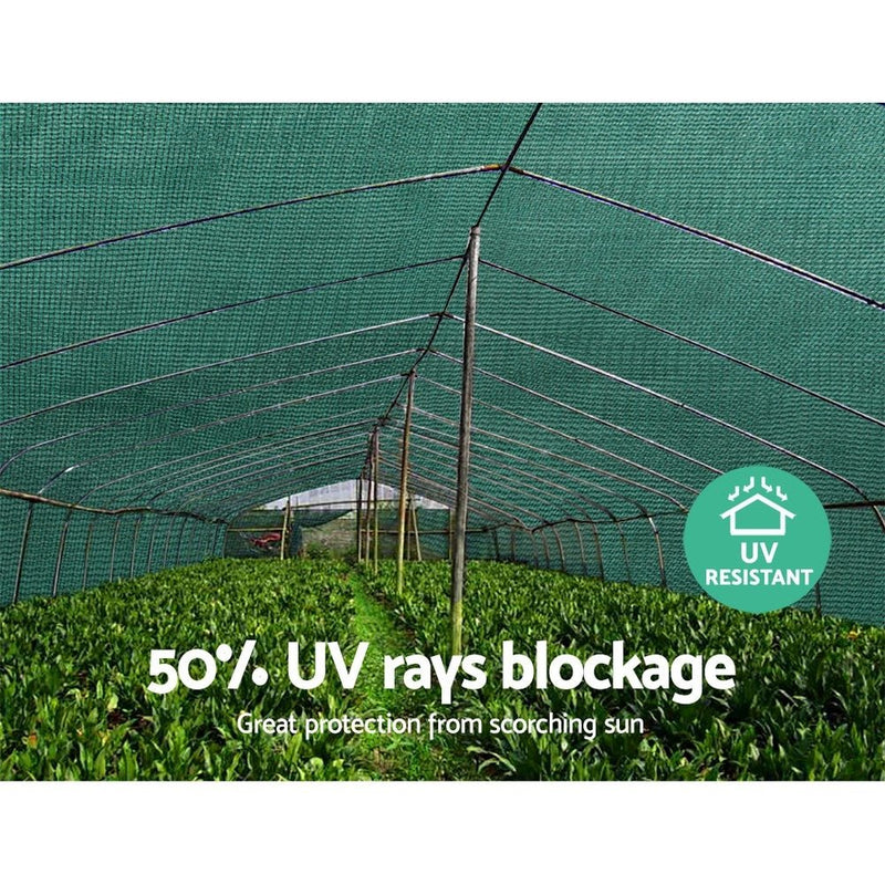 50%UV Shade Cloth Shadecloth Sail Garden Mesh Roll Outdoor 3.66x10m GR - Home & Garden > Shading - Rivercity House & Home Co. (ABN 18 642 972 209) - Affordable Modern Furniture Australia