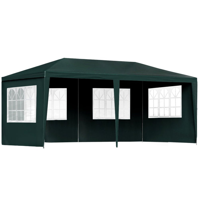 Gazebo 3x6 Outdoor Marquee Gazebos Wedding Party Camping Tent 4 Wall Panels - Home & Garden > Shading - Rivercity House & Home Co. (ABN 18 642 972 209) - Affordable Modern Furniture Australia