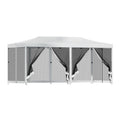 Gazebo Pop Up Marquee 3x6m Outdoor Tent Canopy Shade White