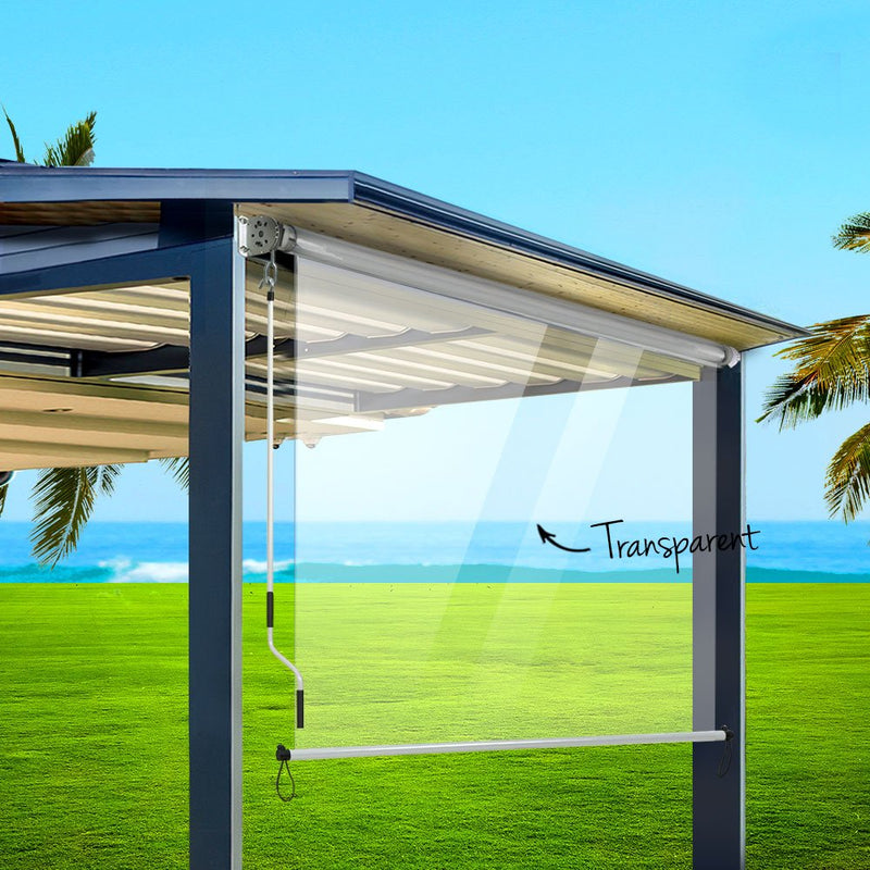 Outdoor Blind Roll Down Awning Canopy Shade Retractable Window 1.5X2.4M - Home & Garden > Shading - Rivercity House & Home Co. (ABN 18 642 972 209) - Affordable Modern Furniture Australia