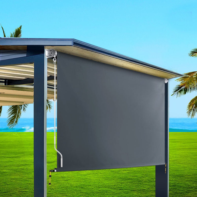 Outdoor Blind Window Roll Down Awning Canopy Privacy Screen 2.7X2.5M - Home & Garden > Shading - Rivercity House & Home Co. (ABN 18 642 972 209) - Affordable Modern Furniture Australia
