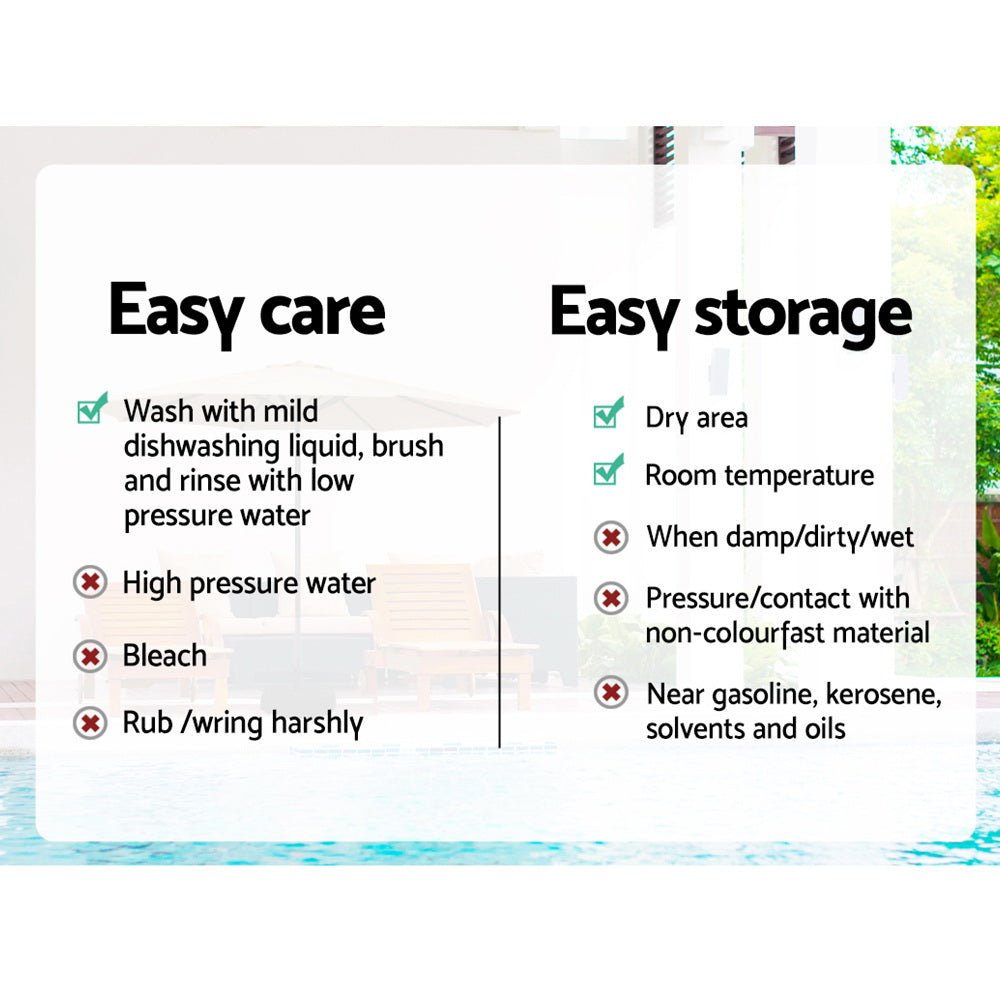 Outdoor Umbrella Umbrellas Beach Pole Garden Tilt Sun Patio UV 2.7m - Home & Garden > Shading - Rivercity House & Home Co. (ABN 18 642 972 209) - Affordable Modern Furniture Australia