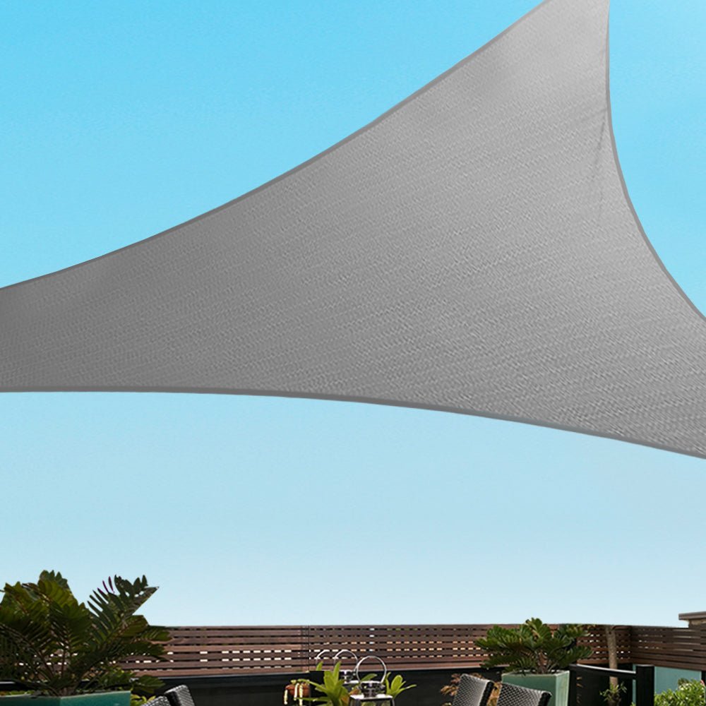Sun Shade Sail Cloth Shadecloth Outdoor Canopy Triangle 280gsm 6x6x6m - Home & Garden > Shading - Rivercity House & Home Co. (ABN 18 642 972 209) - Affordable Modern Furniture Australia