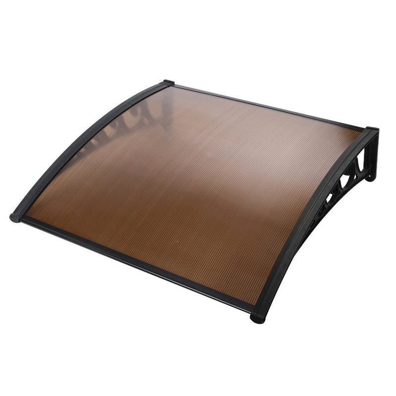 Window Door Awning Outdoor Door Canopy Patio Awning 1mx1.2m DIY Brown - Home & Garden > Shading - Rivercity House & Home Co. (ABN 18 642 972 209) - Affordable Modern Furniture Australia