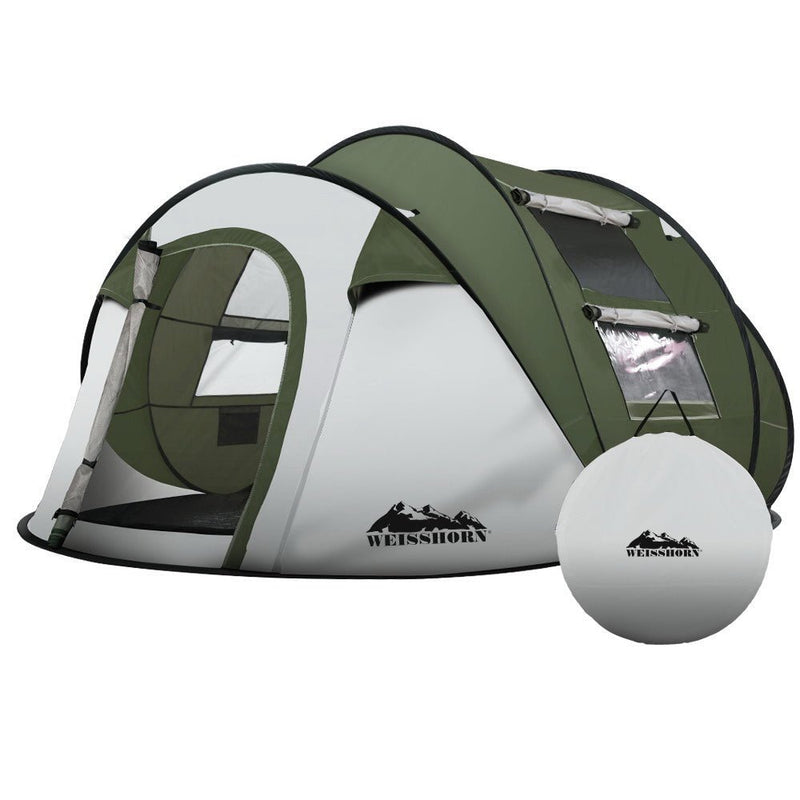 Instant Up Camping Tent 4-5 Person Pop up Tents Family Hiking Beach Dome - Outdoor > Camping - Rivercity House & Home Co. (ABN 18 642 972 209) - Affordable Modern Furniture Australia