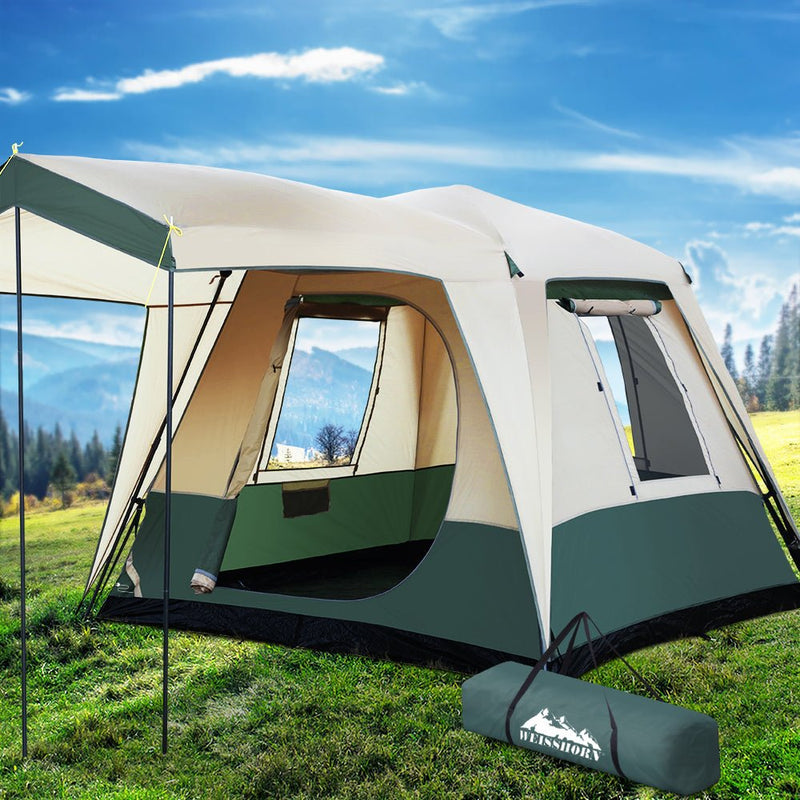 Instant Up Camping Tent 4 Person Pop up Tents Family Hiking Dome Camp - Outdoor > Camping - Rivercity House & Home Co. (ABN 18 642 972 209) - Affordable Modern Furniture Australia