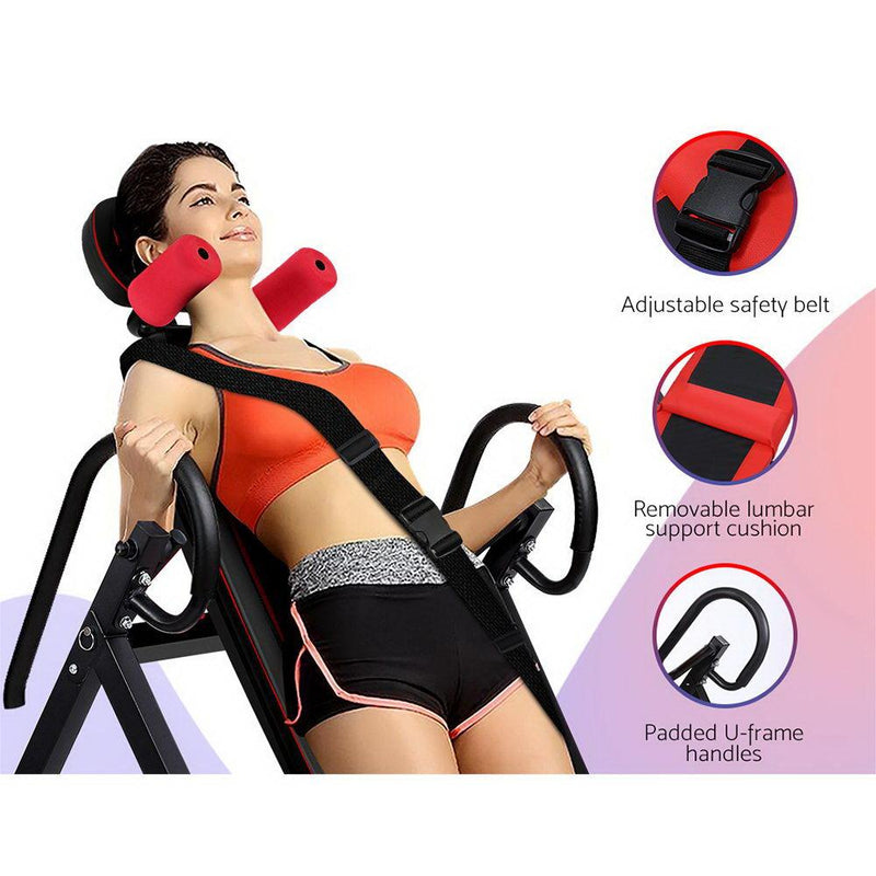 Inversion Table Gravity Stretcher Inverter Foldable Home Fitness Gym - Rivercity House & Home Co. (ABN 18 642 972 209) - Affordable Modern Furniture Australia