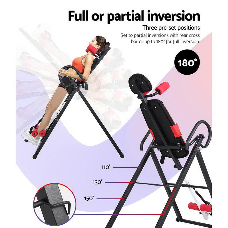 Inversion Table Gravity Stretcher Inverter Foldable Home Fitness Gym - Rivercity House & Home Co. (ABN 18 642 972 209) - Affordable Modern Furniture Australia